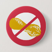 Rote Erdnuss-freie Nuss-Allergie-Kinder Button (Vorderseite)