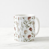 Rote Errötungsrose Floral Kaffeetasse (VorderseiteRechts)