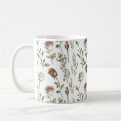 Rote Errötungsrose Floral Kaffeetasse (Links)