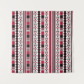 Rote ethnische Aztec Wandteppich (Vorderseite (Horizontal))