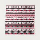 Rote ethnische Aztec Wandteppich (Vorderseite)