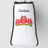 Rote Eulen Design Personalisiert Golf Headcover (Rotieren 90)