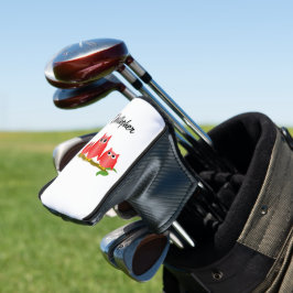 Rote Eulen Design Personalisiert Golf Headcover