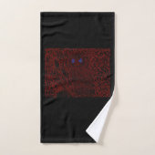 Rote Eulenfürstin Badhandtuch Set (Handtuch)