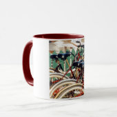 "Rote Fahrräder"-Tasse Tasse (Vorderseite Links)