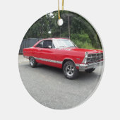 Rote fairlane 289 dreht sich süße Fahrt mit dem Keramikornament (Links)