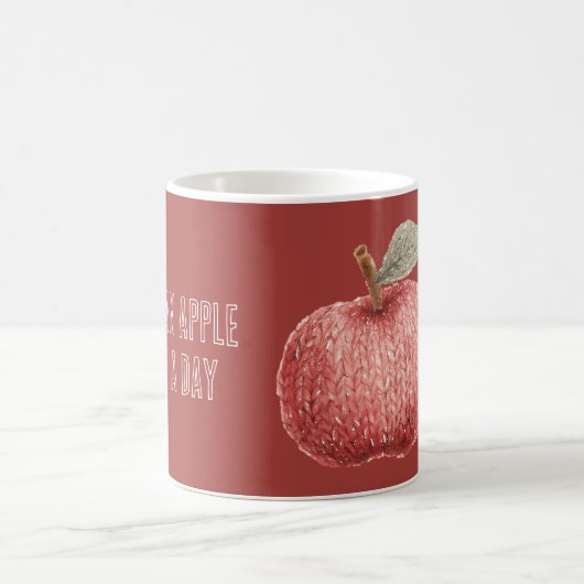 Rote falsche Strickapfel-Frucht Kaffeetasse (Mittel)
