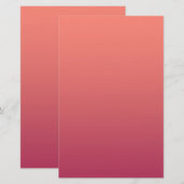 Rote Farbe Briefpapier (Vorne/Hinten)