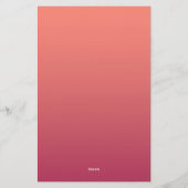 Rote Farbe Briefpapier (Rückseite)