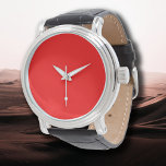 Rote Farbe | Classic | elegant | Trendy Armbanduhr<br><div class="desc">Rote Farbe | Classic | elegant | Trendy | Stilvoll</div>