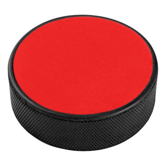 Rote Farbe | Classic | elegant | Trendy Eishockey Puck (3/4)
