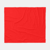 Rote Farbe | Classic | elegant | Trendy Fleecedecke (Vorderseite (Horizontal))