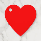 Rote Farbe | Classic | elegant | Trendy Geschenkanhänger (Vorderseite)