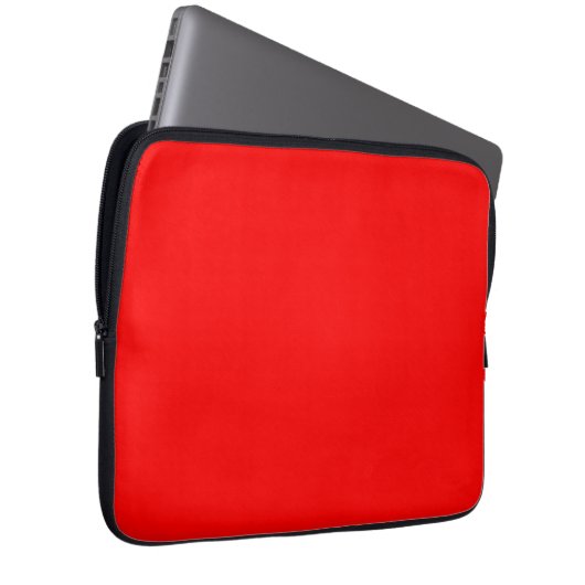 Rote Farbe | Classic | elegant | Trendy Laptopschutzhülle (Vorne Rechts)