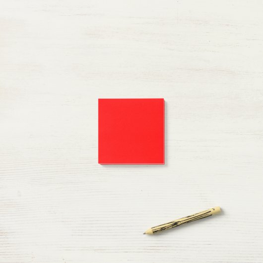 Rote Farbe | Classic | elegant | Trendy Post-it Klebezettel (Auf Schreibtisch)