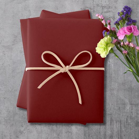 Rote Farbe des Blutes | Classic | elegant Geschenkpapier Set