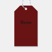 Rote Farbe, goldene Buchstaben glücklich Chinesisc Geschenkanhänger (Rückseite)