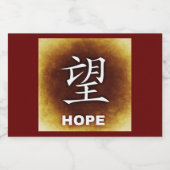 Rote Farbe, goldene Buchstaben glücklich Chinesisc Schaumweinetikett (Einzelnes Label)