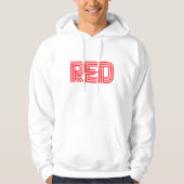Rote Farbe Hoodie (Vorderseite)