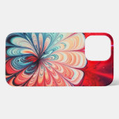 Rote Farbe iPhone Hülle (Rückseite (Horizontal))