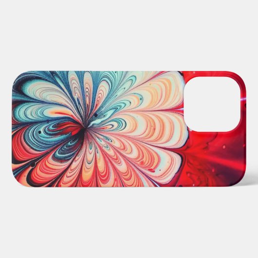 Rote Farbe iPhone Hülle (Rückseite (Horizontal))