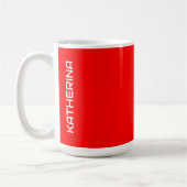 Rote Farbe | Klassisches Personalisiert Kaffeetasse (Links)