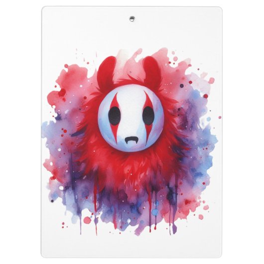 Rote Farbe Klemmbrett (Rückseite)