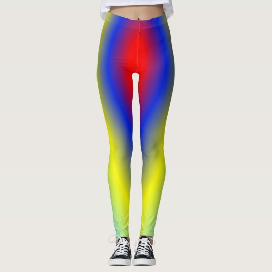 Rote Farbe Leggings (Vorderseite)