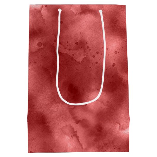 Rote Farbe Mittlere Geschenktüte (Rückseite)
