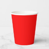 Rote Farbe Pappbecher (Vorderseite)