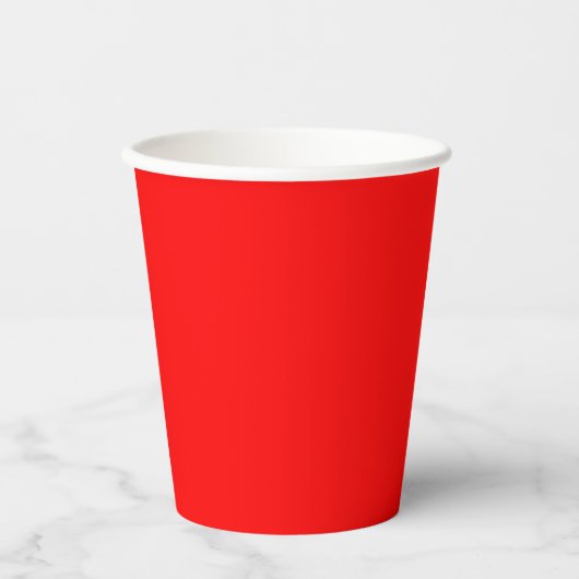 Rote Farbe Pappbecher (Vorderseite)