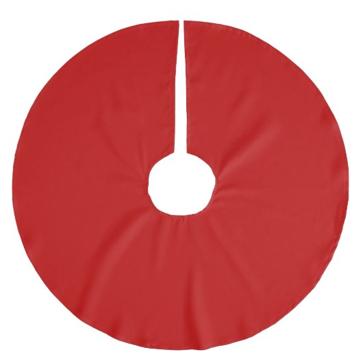 Rote Farbe Polyester Weihnachtsbaumdecke (Vorderseite)