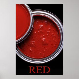 Rote Farbe Poster