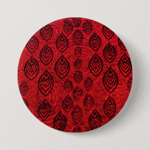 Rote Farbe Regen / Wassertropfen Formen Muster Button