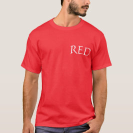 Rote Farbe T-Shirt