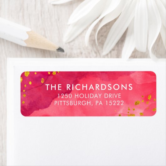 Rote Farbe und Gold (Insitu)