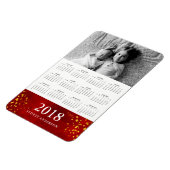 Rote Farbe und Gold | Foto - Kalender 2018 Magnet (Linke Seite)
