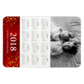 Rote Farbe und Gold | Foto - Kalender 2018 Magnet (Horizontal)