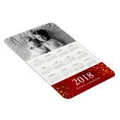 Rote Farbe und Gold | Foto - Kalender 2018 Magnet (Rechte Seite)