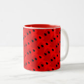 Rote Farbe Zweifarbige Tasse (VorderseiteRechts)