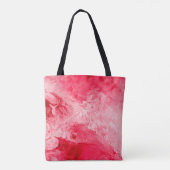 Rote Farben Pinselstriche Tasche (Rückseite)