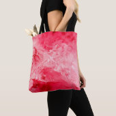 Rote Farben Pinselstriche Tasche (Von Nahem)
