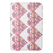 Rote Farbpalette, herzförmige rote Armbanduhren Badematte (Vorderseite Vertikal)