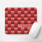 Rote Farbschattierungsblöcke Mousepad (Mit Mouse)