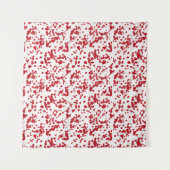 Rote Farbstriche Wandteppich (Vorderseite (Horizontal))