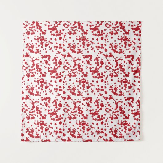 Rote Farbstriche Wandteppich (Vorderseite)