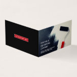 Rote Farbwalze, Maler und Dekorator-Foto Visitenkarten<br><div class="desc">Foto-Visitenkarten mit roter Farbwalze,  Maler und Dekorator vom Business Card Store.</div>