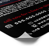 Rote Farbwalze, Maler und Dekoratorwerbung Poster (Ecke)