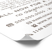 Rote Farbwalze, Maler und Dekoratorwerbung Poster (Ecke)