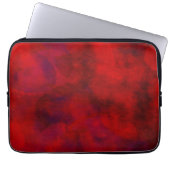 Rote Farbwatercolor-Hintergrund-abstrakter Laptopschutzhülle (Vorderseite)